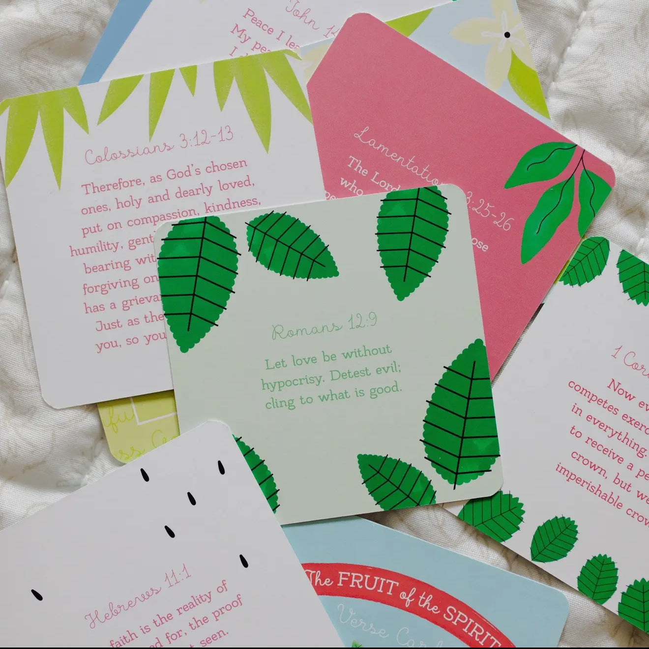The Fruit of the Spirit Verse Card Set (Flashcards)