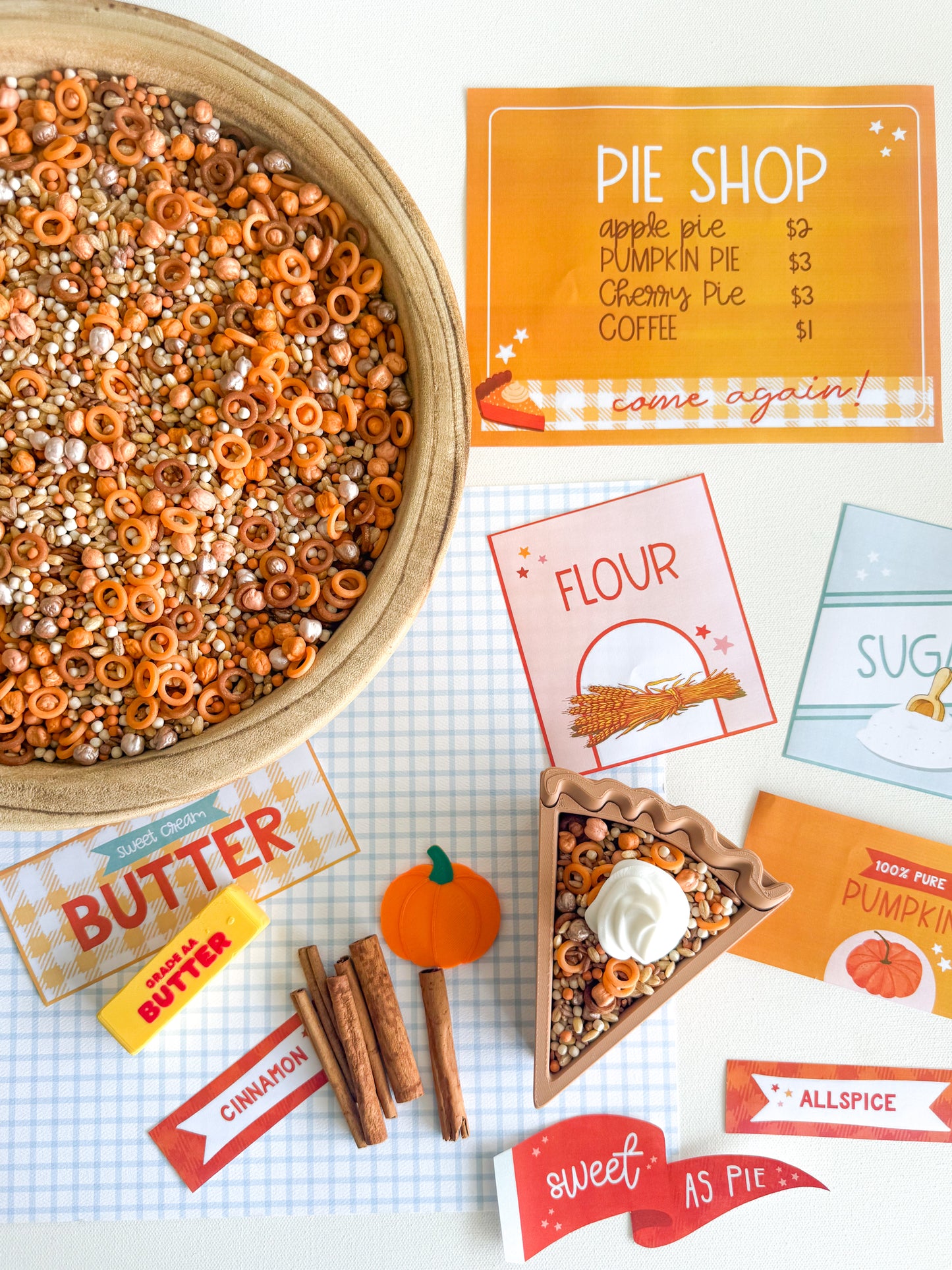 Pretend Play Pie Shop Printable