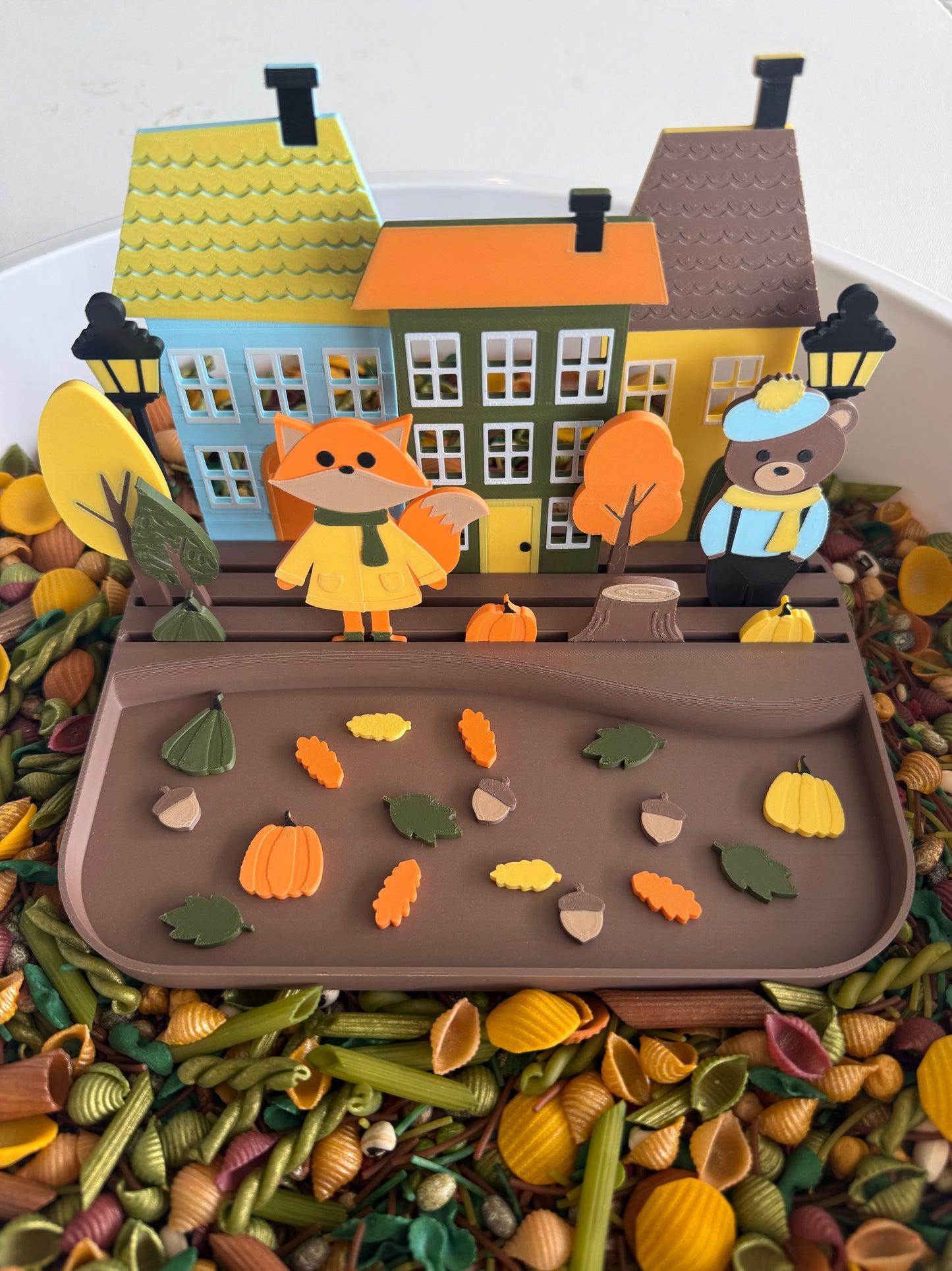 Build a Scene Tray + Fall Friends Play Pieces