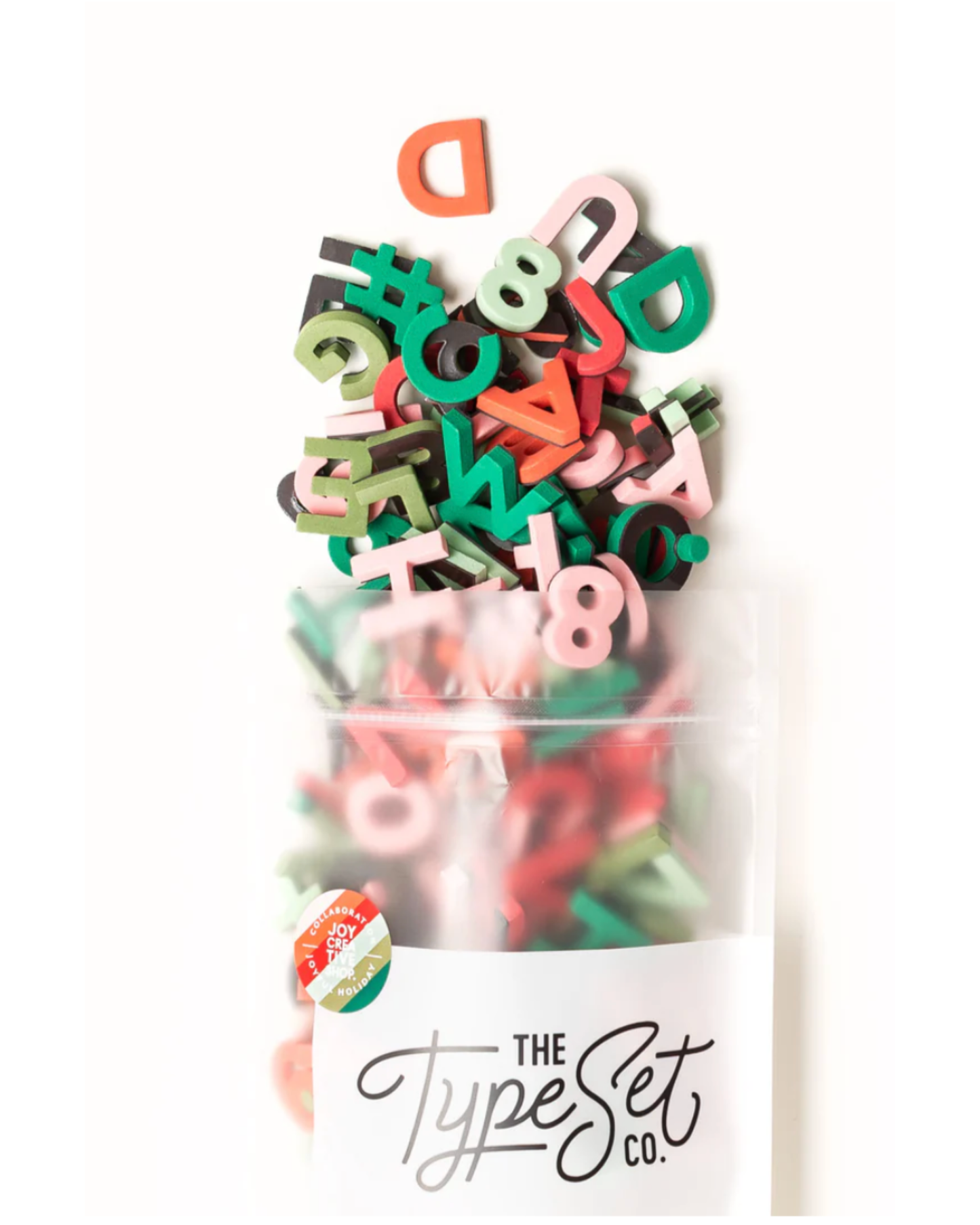 Joyful Holiday Rainbow Magnetic Letter Set