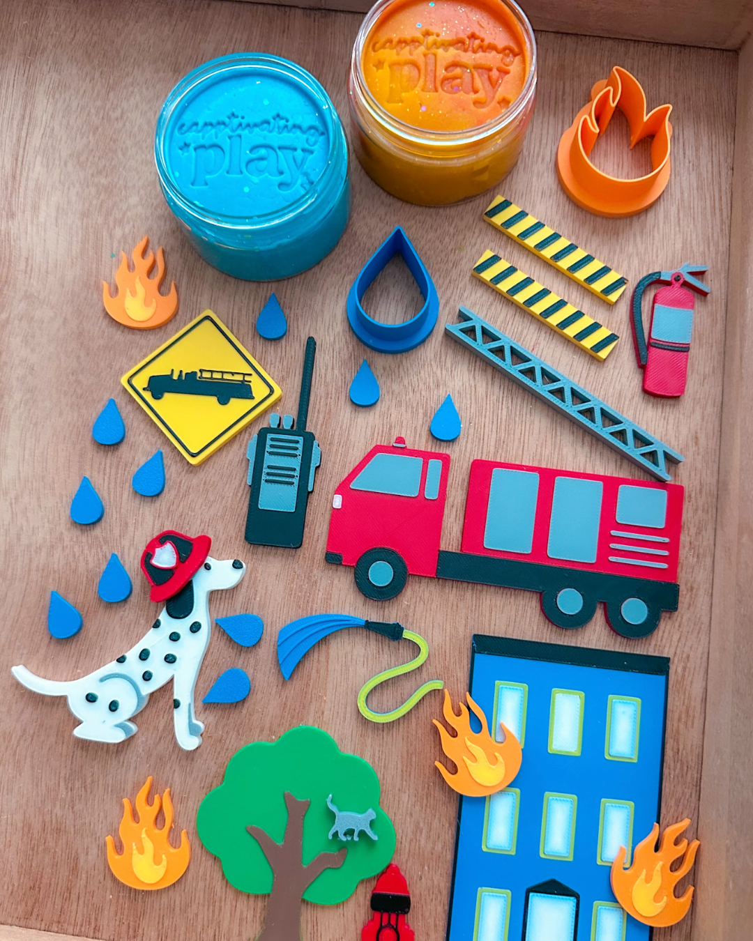 Firefighter Playdough Kit