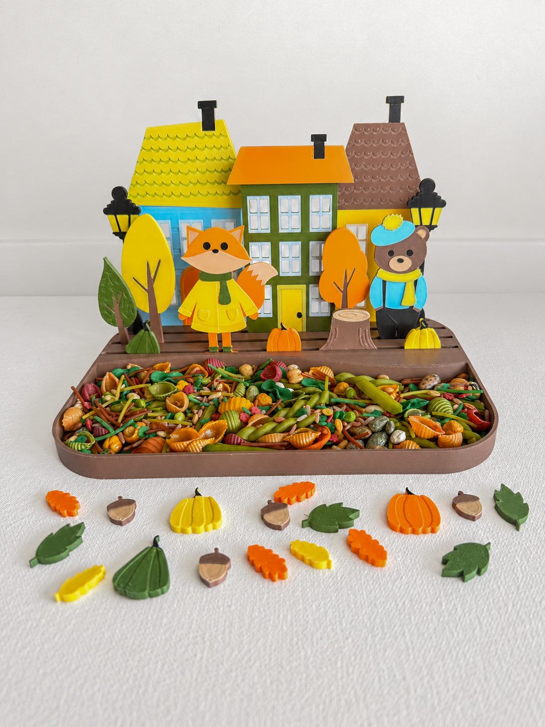 Build a Scene Tray + Fall Friends Play Pieces