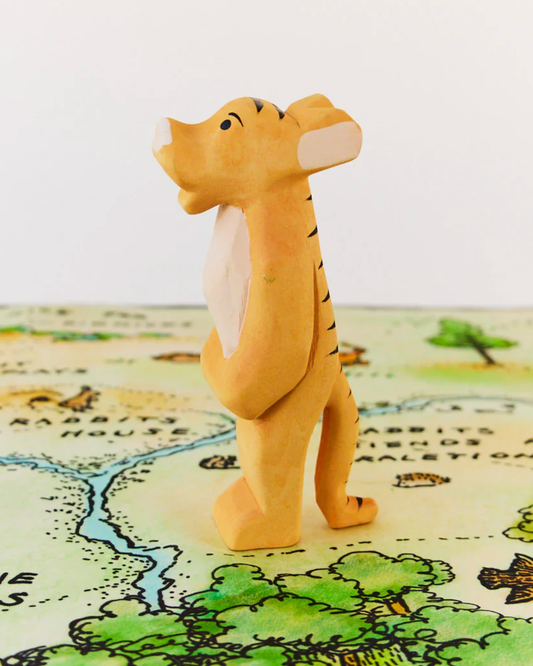 Tiger Wooden Figure