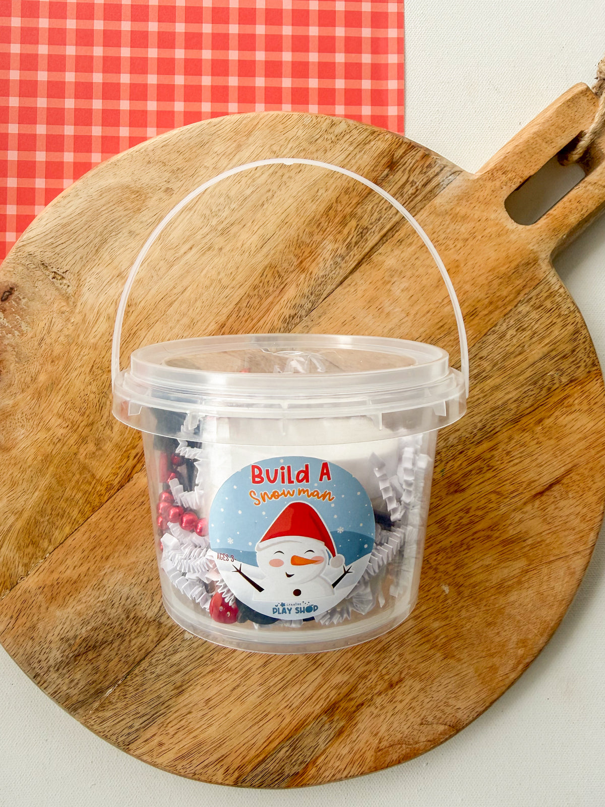 Snowman Playdough Pail (PRE-ORDER)