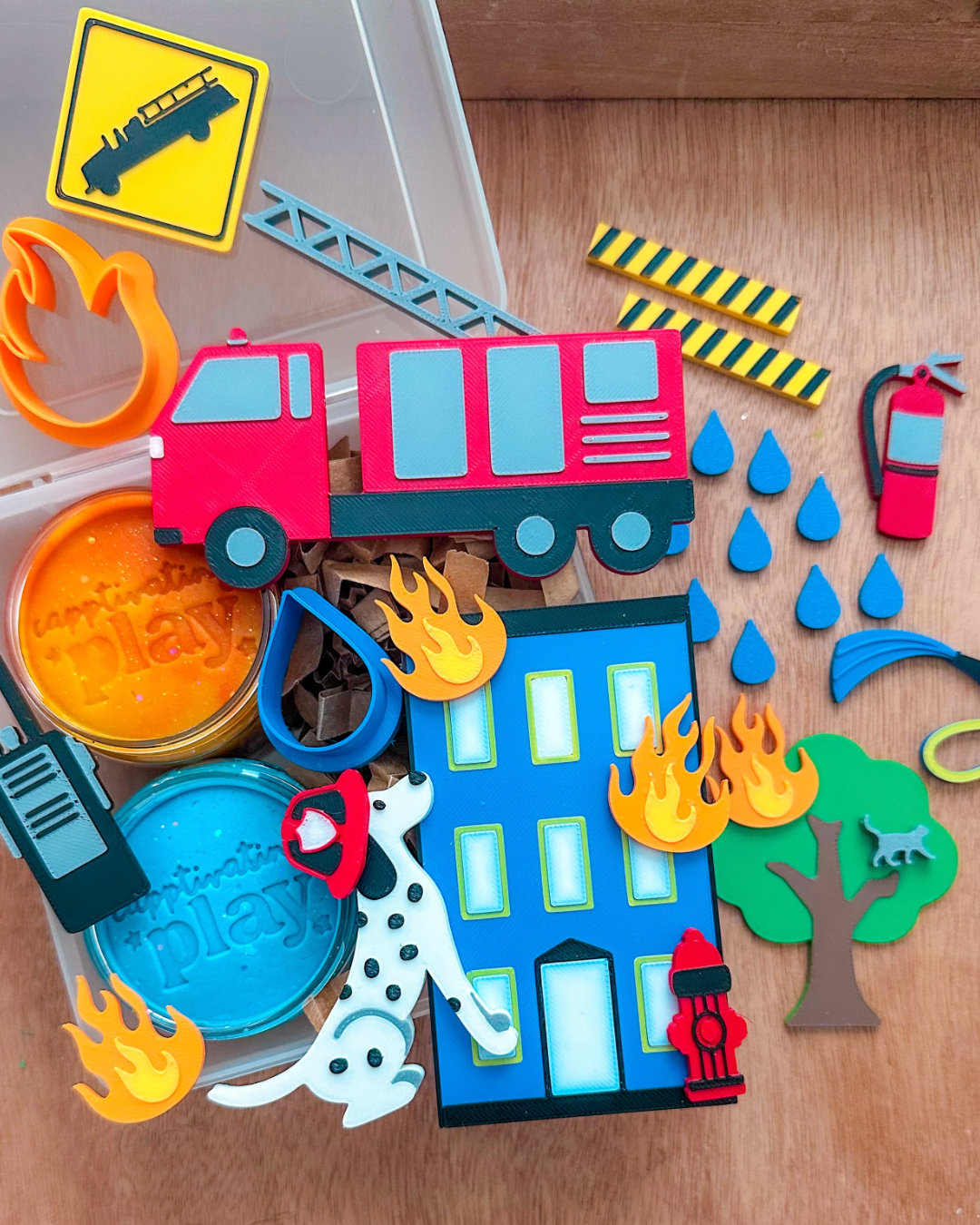 Firefighter Playdough Kit