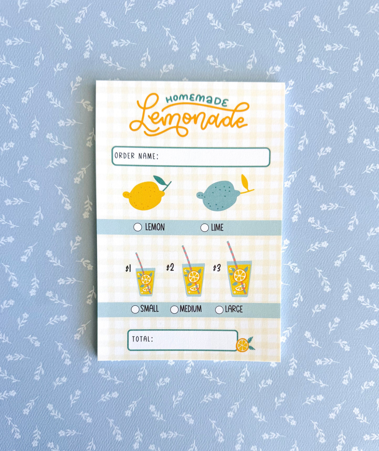 Lemonade Stand Notepad Set