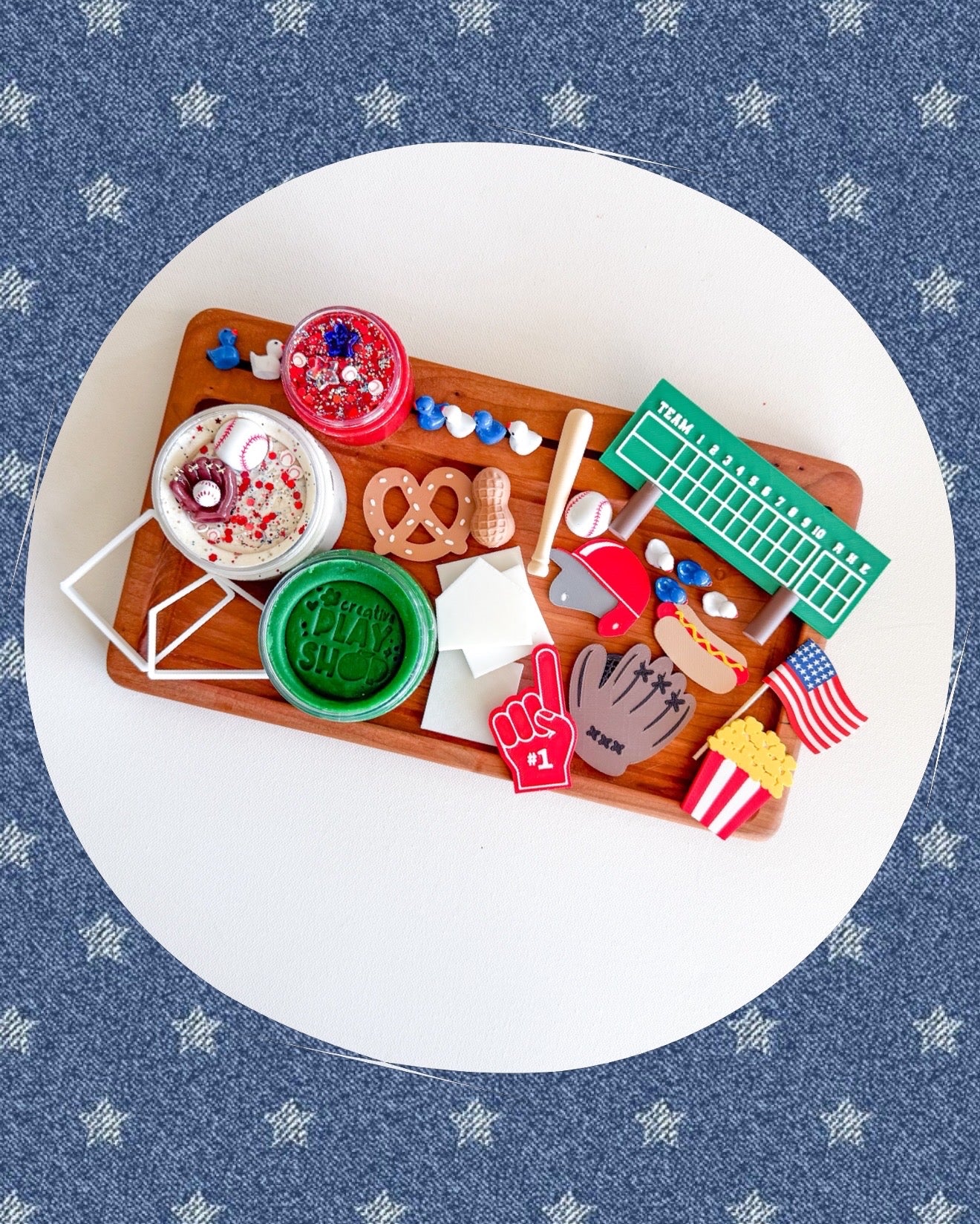 Baseball Playdough Kit