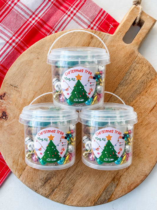 Christmas Tree Playdough Pail (PRE-ORDER)