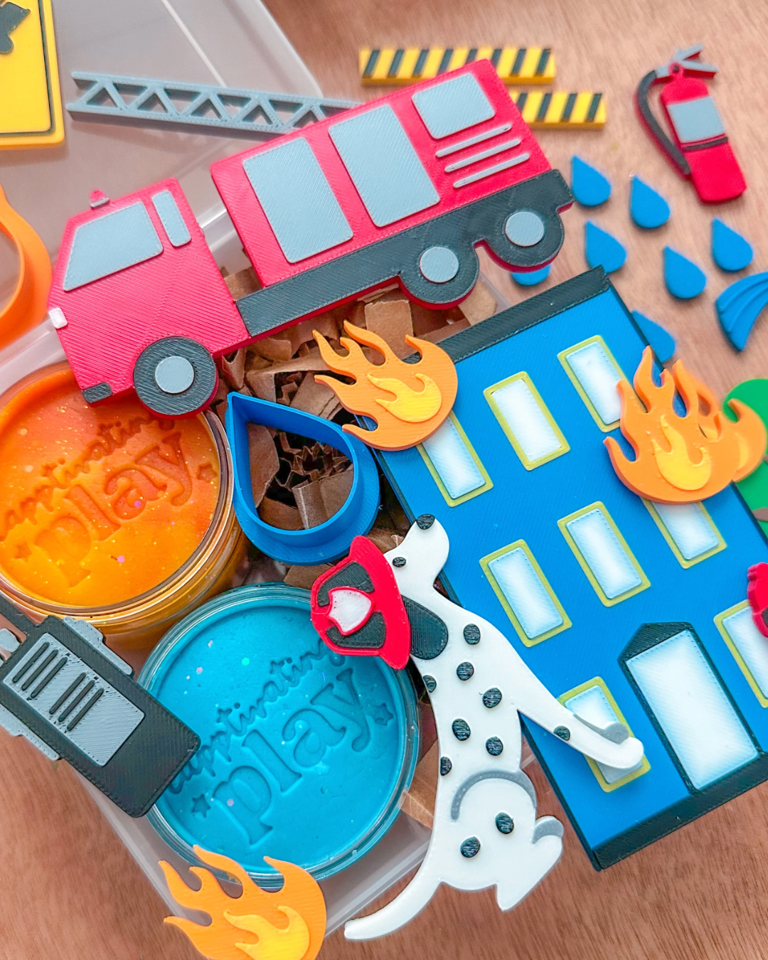 Firefighter Playdough Kit