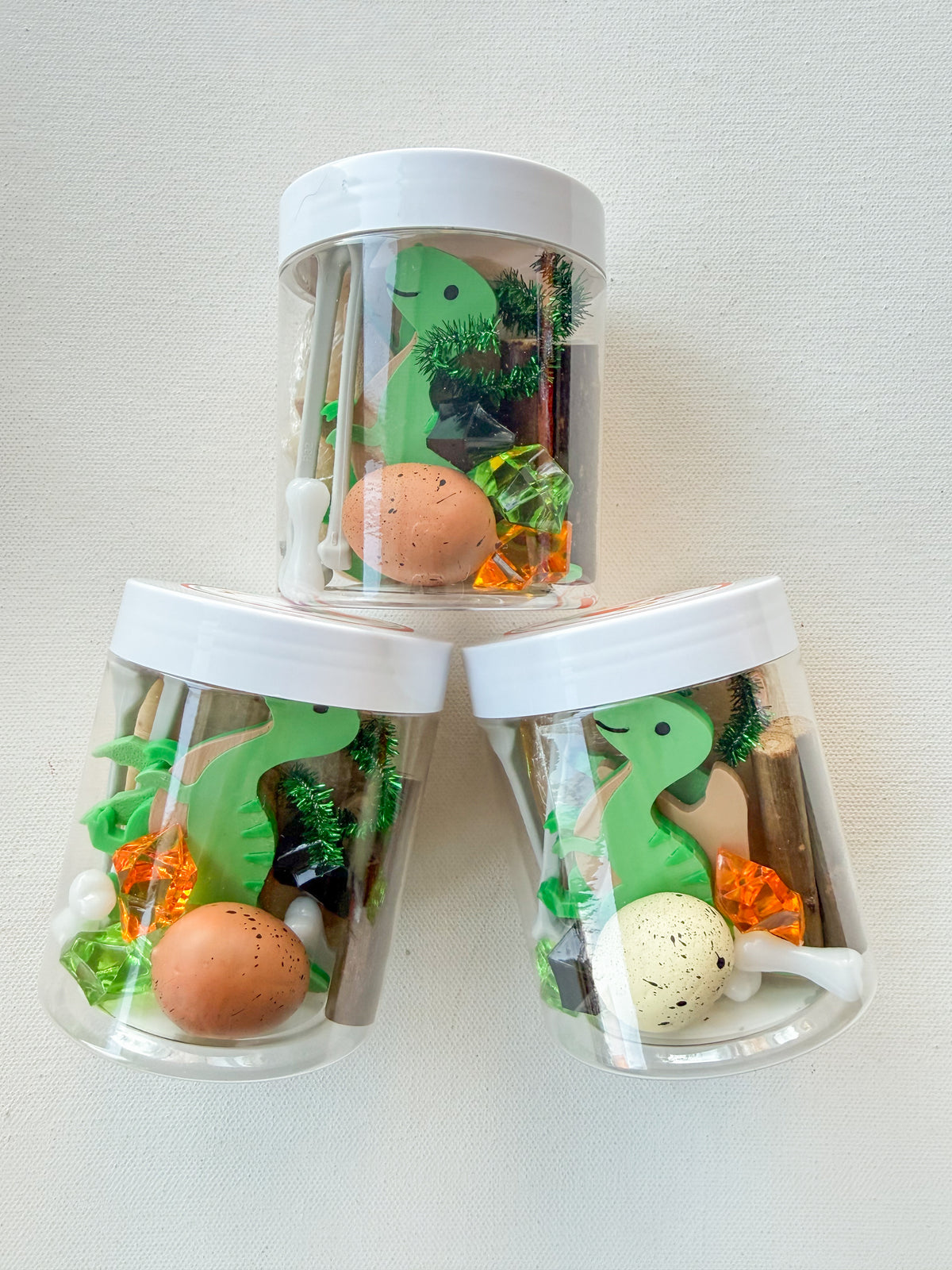 Dinosaur Playdough Jar