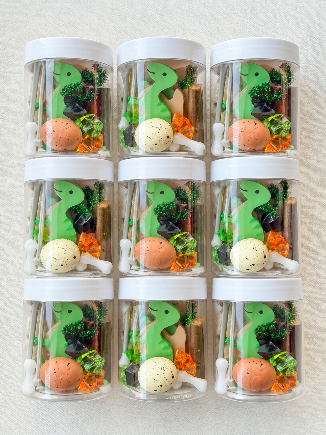 Dinosaur Playdough Jar